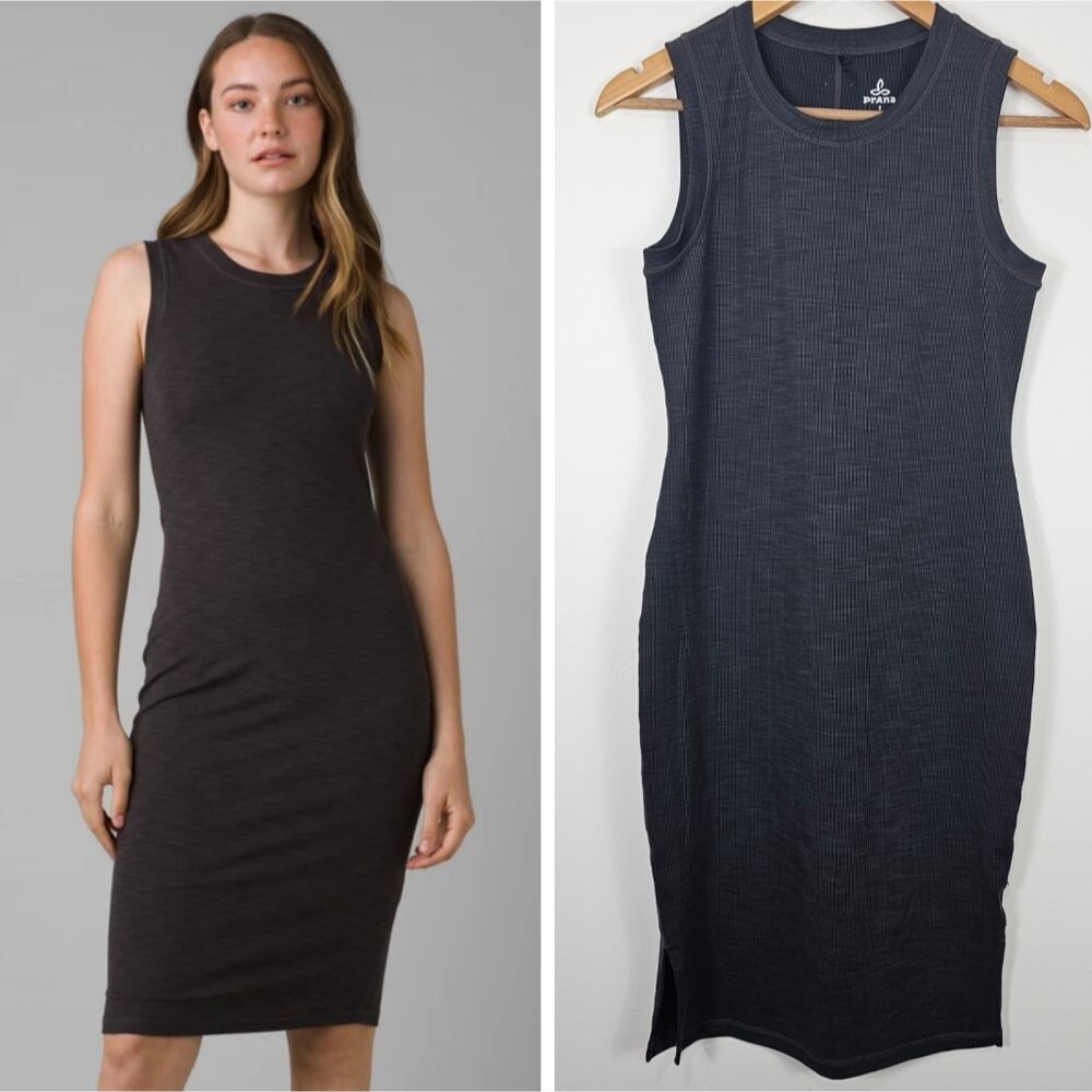 Prana Black Heather / Grey Becksa Athleisure Dress Small